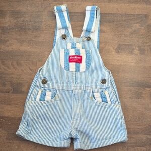 Vintage OshKosh B'gosh Blue Striped Overalls